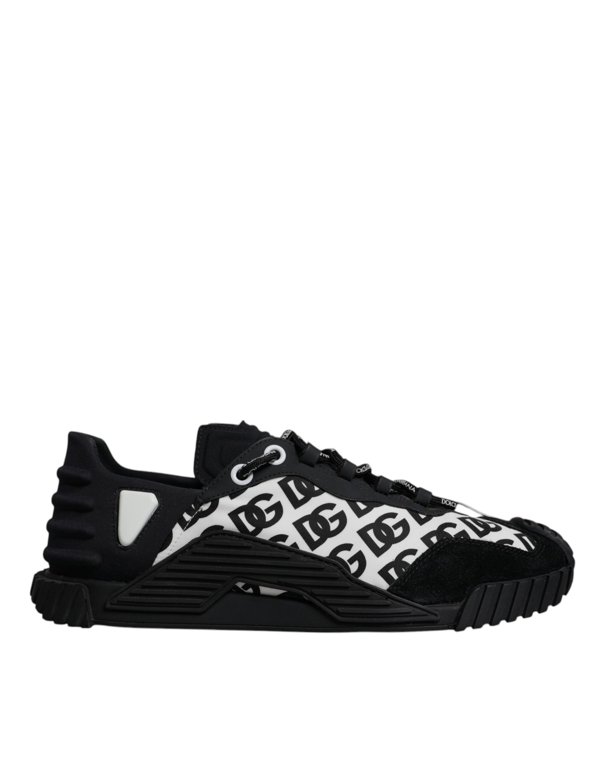Chaussures Baskets Basses à Lacets NS1 Logo Noir Dolce & Gabbana
