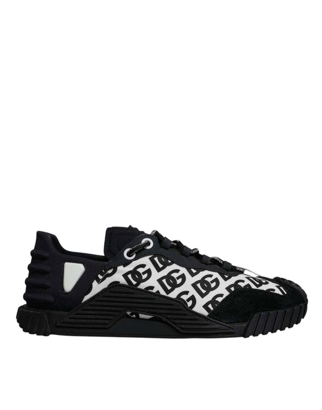 Chaussures Baskets Basses à Lacets NS1 Logo Noir Dolce & Gabbana