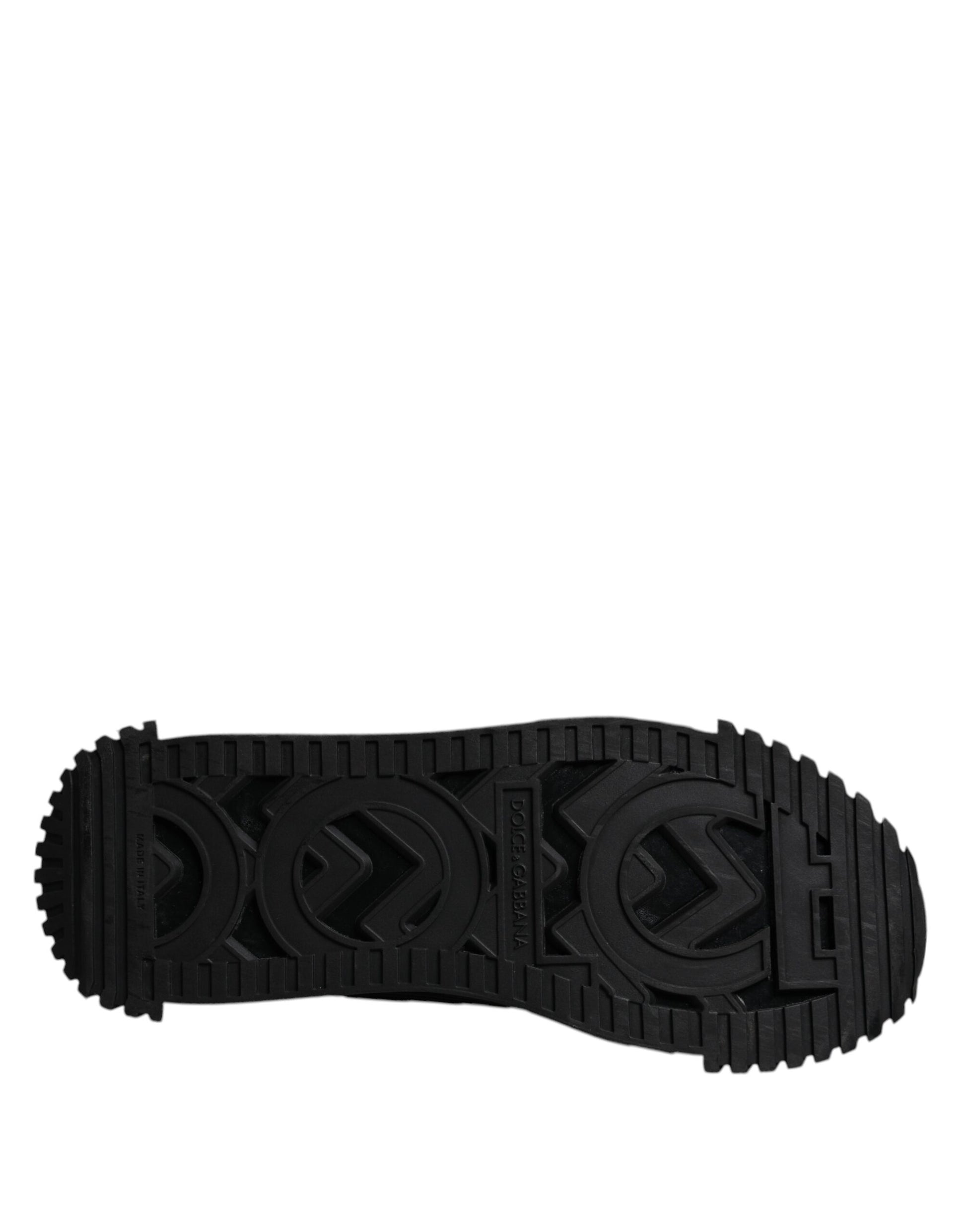 Chaussures Baskets Basses à Lacets NS1 Logo Noir Dolce & Gabbana