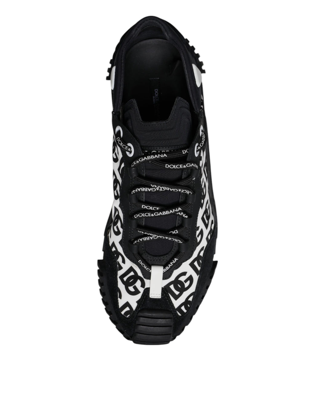 Chaussures Baskets Basses à Lacets NS1 Logo Noir Dolce & Gabbana
