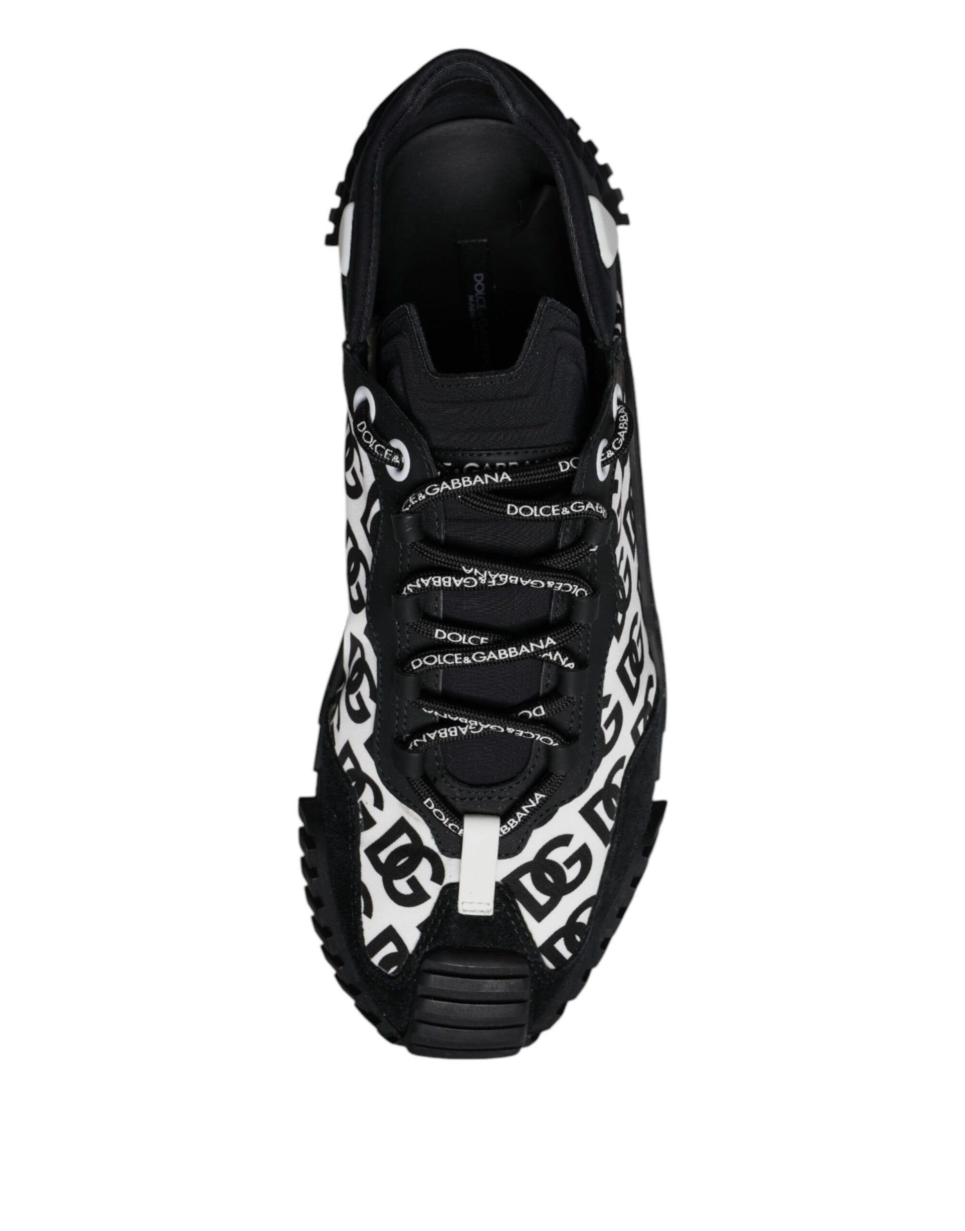 Chaussures Baskets Basses à Lacets NS1 Logo Noir Dolce & Gabbana