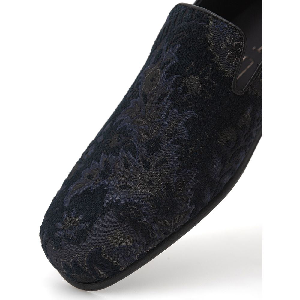 Etro – Slipper aus blauem Leder