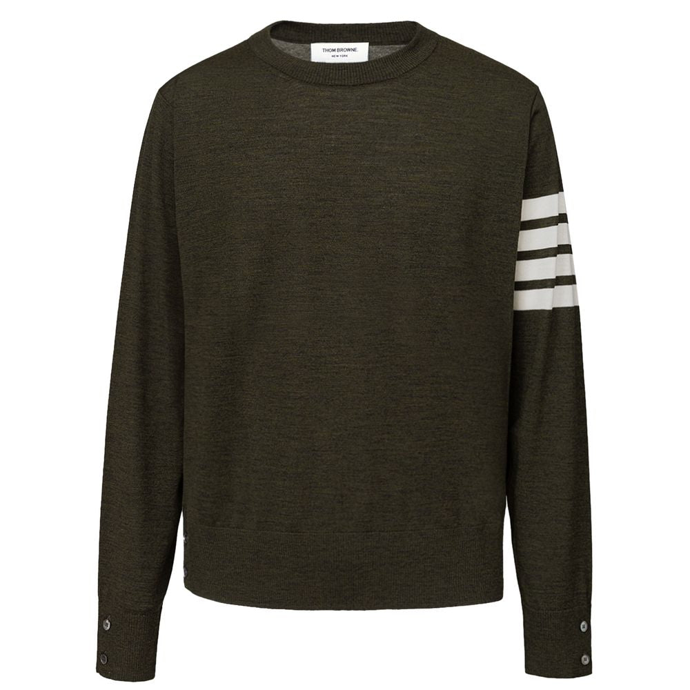 Sweat-shirt en laine verte Thom Browne