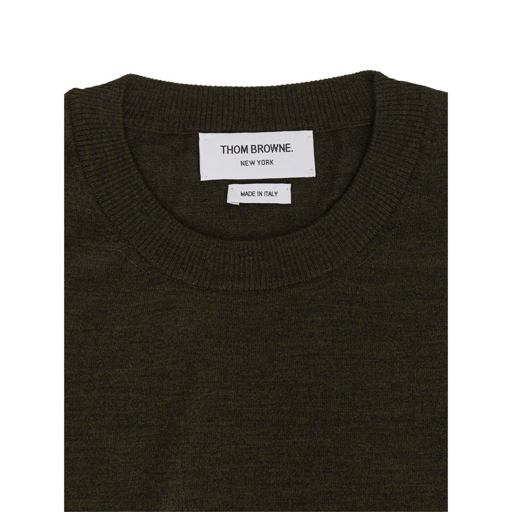 Sweat-shirt en laine verte Thom Browne