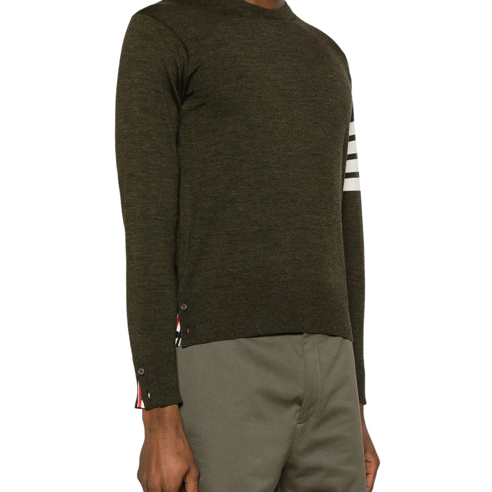 Sweat-shirt en laine verte Thom Browne