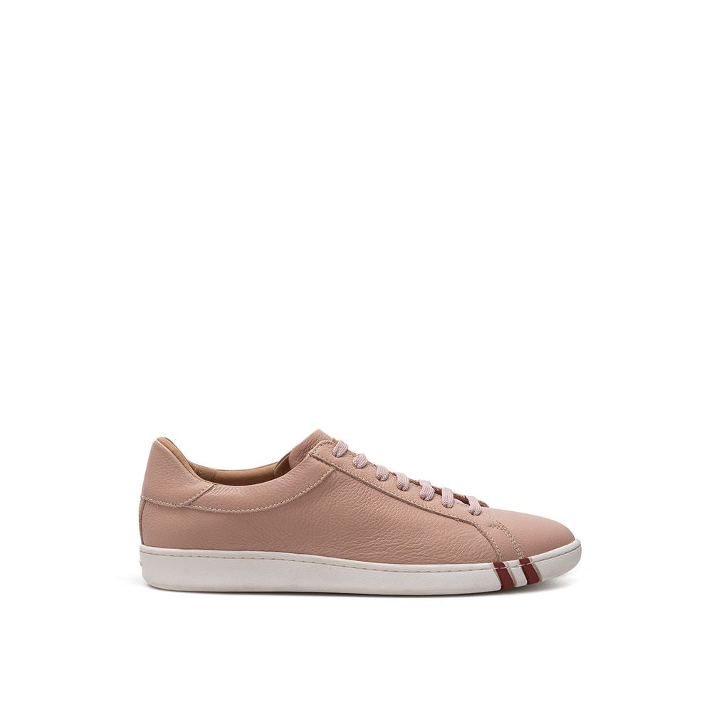 Baskets basses Bally en cuir rose