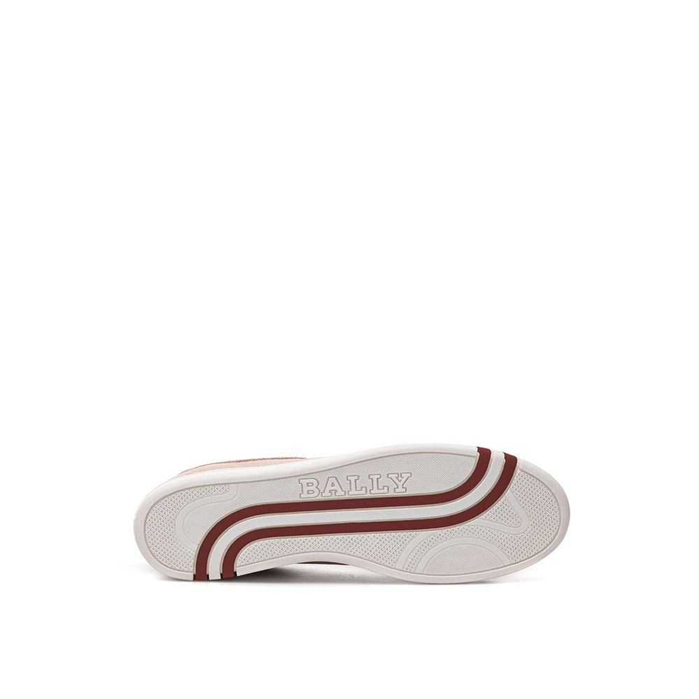Baskets basses Bally en cuir rose