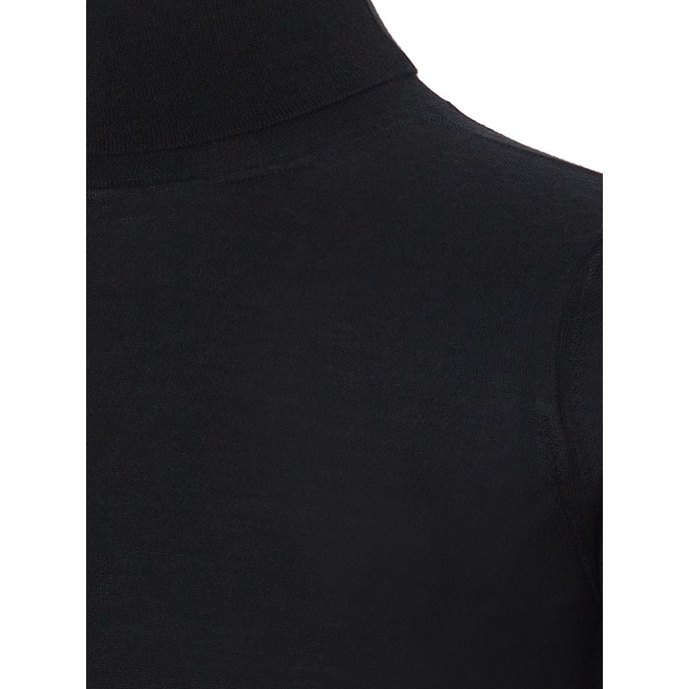 Colombo – Luxus-Pullover aus italienischem Kaschmir in Schwarz