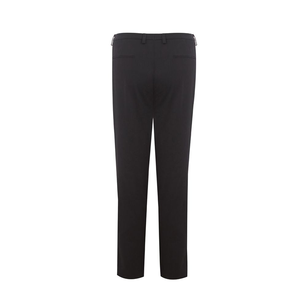 Lardini Black Cotton Chino Pants