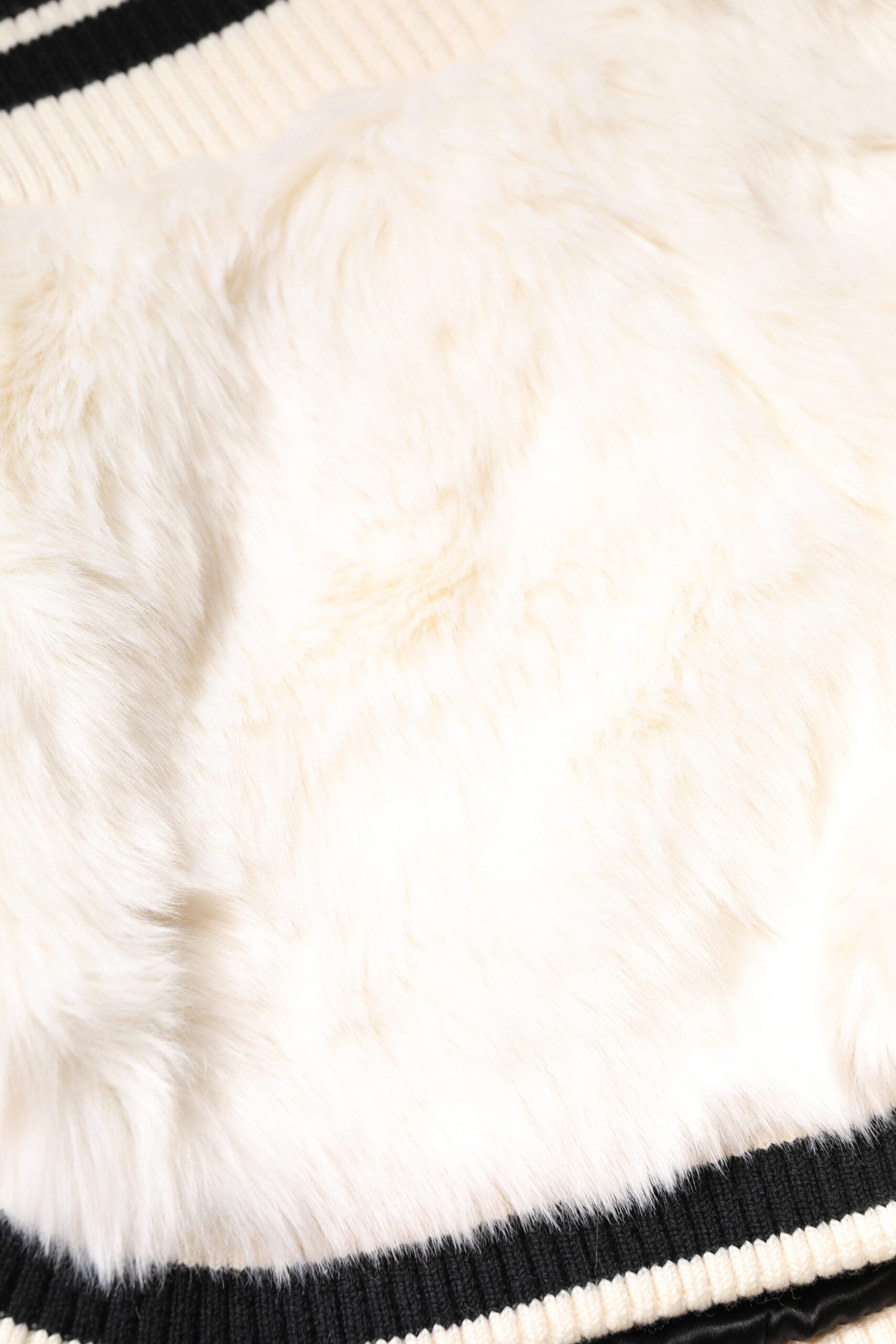 Short taille haute en fausse fourrure blanche Dolce & Gabbana
