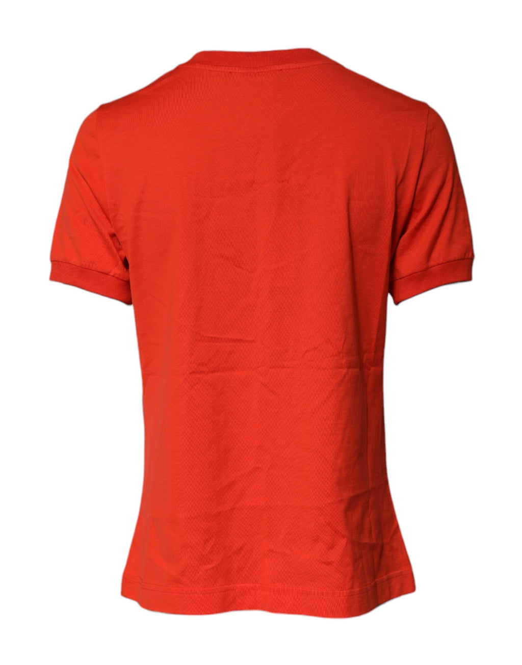 T-shirt Dolce & Gabbana en Coton Brodé à Col Rond et Motifs Floraux Rouges