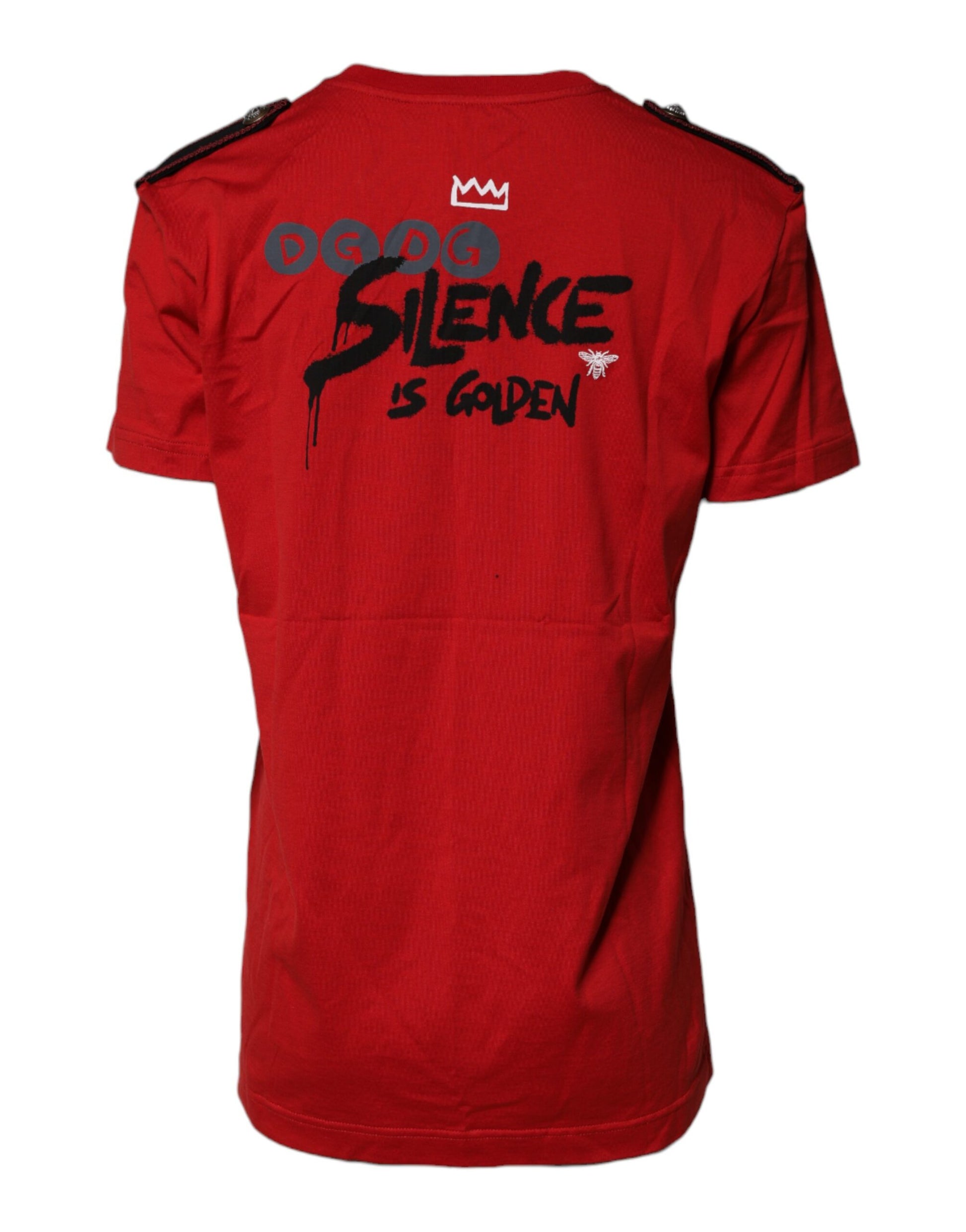 T-shirt ras du cou Dolce & Gabbana en coton rouge à imprimé graphique