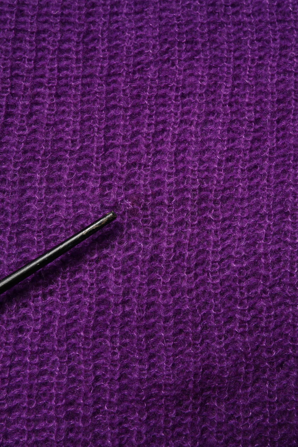PINK MEMORIES Pull Violet Tricoté Manches Longues Col Rond