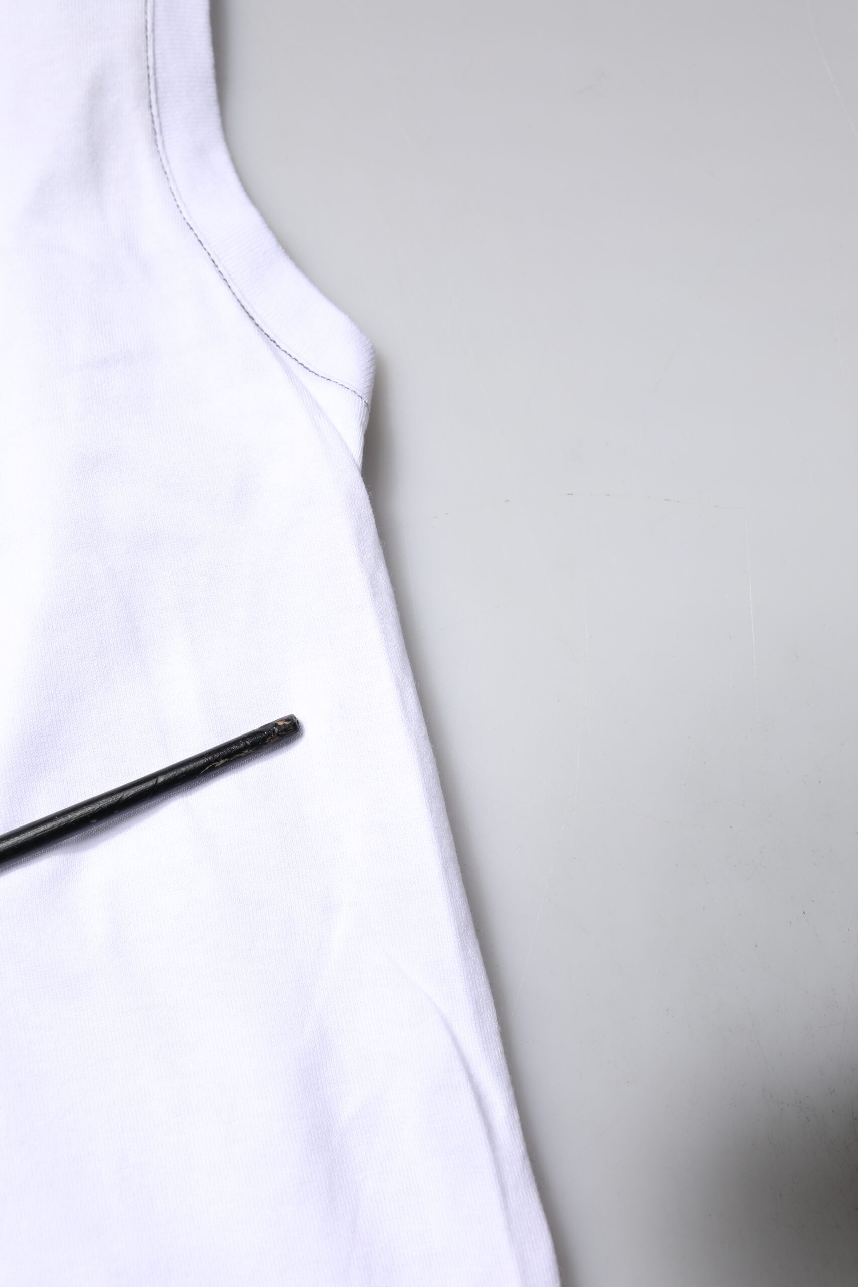 T-shirt débardeur sans manches imprimé en coton blanc Dolce & Gabbana