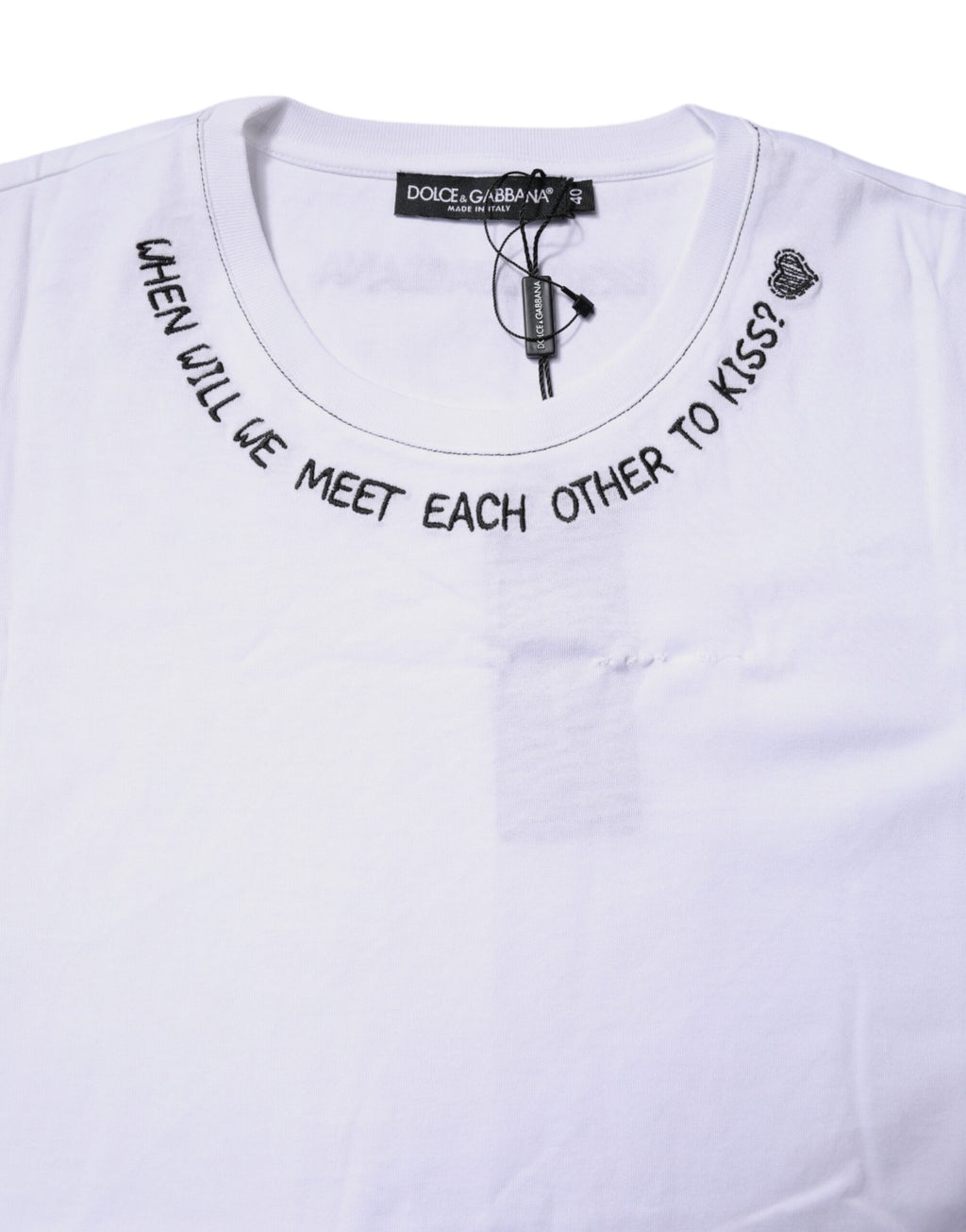 T-shirt débardeur sans manches imprimé en coton blanc Dolce & Gabbana