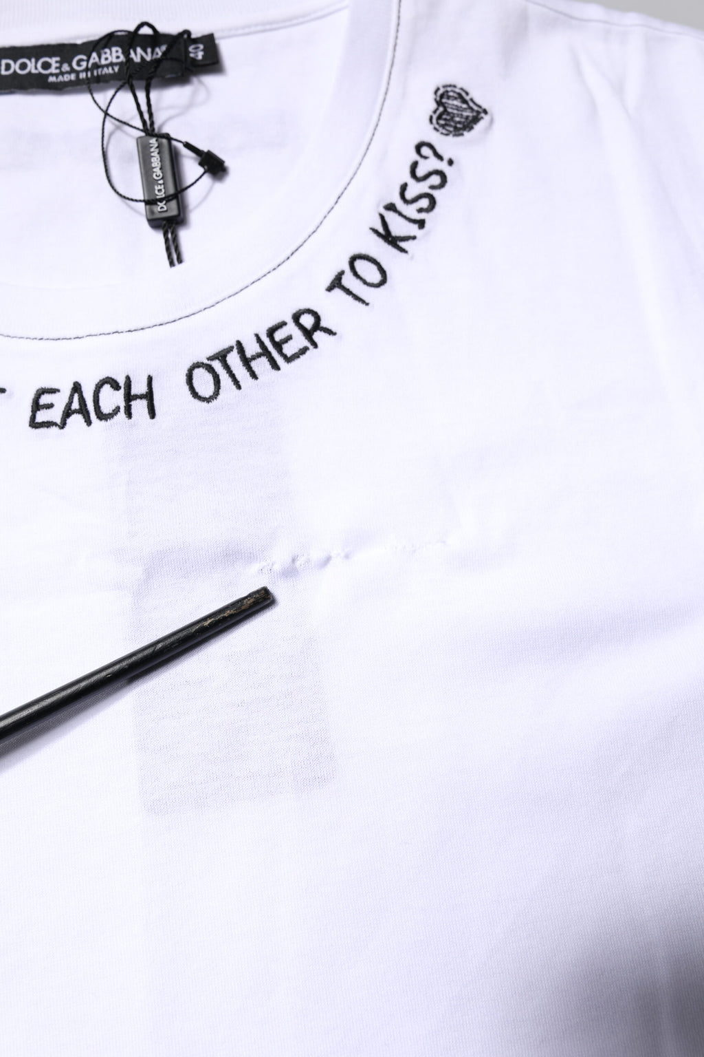 T-shirt débardeur sans manches imprimé en coton blanc Dolce & Gabbana