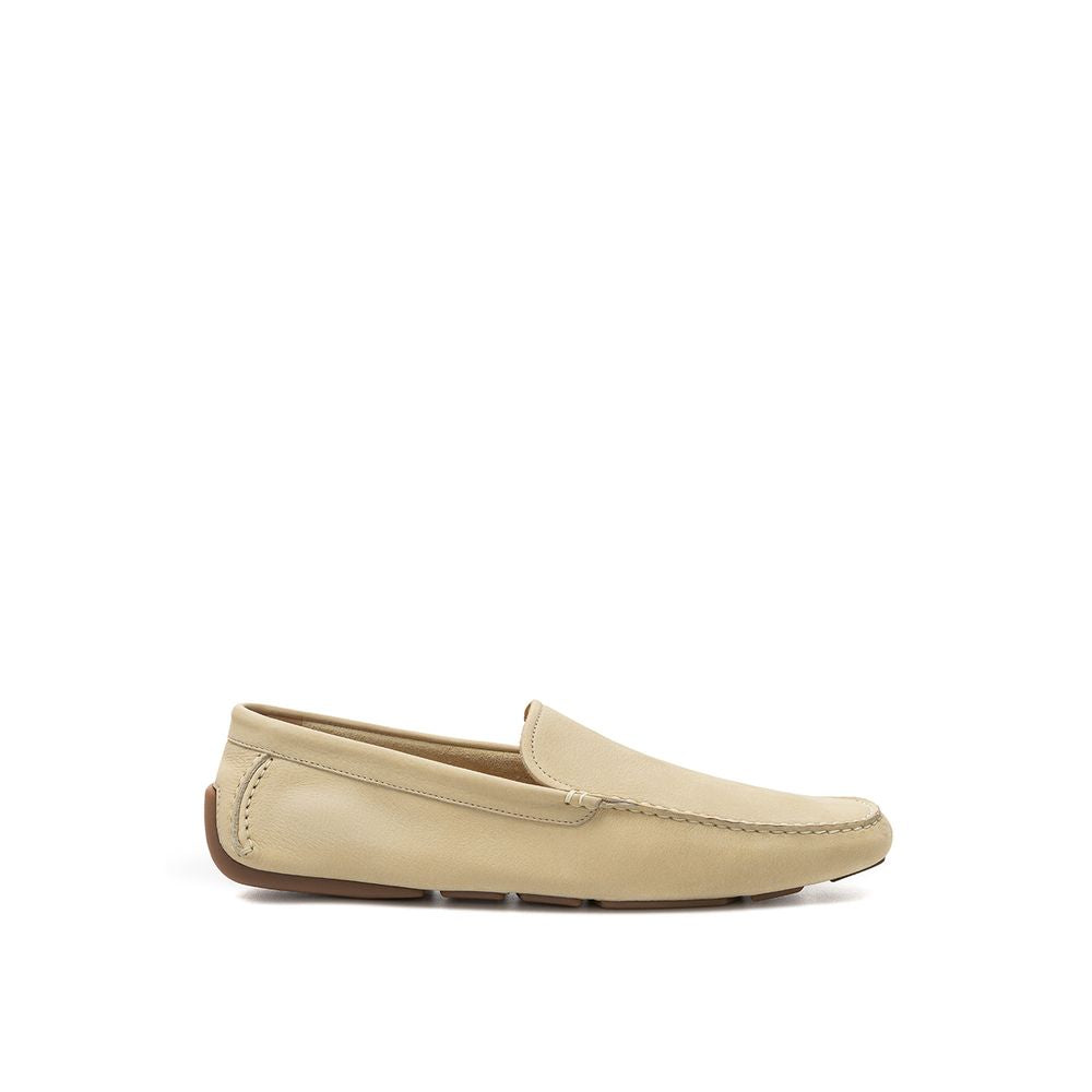 Bally – Beigefarbener Ledermokassin