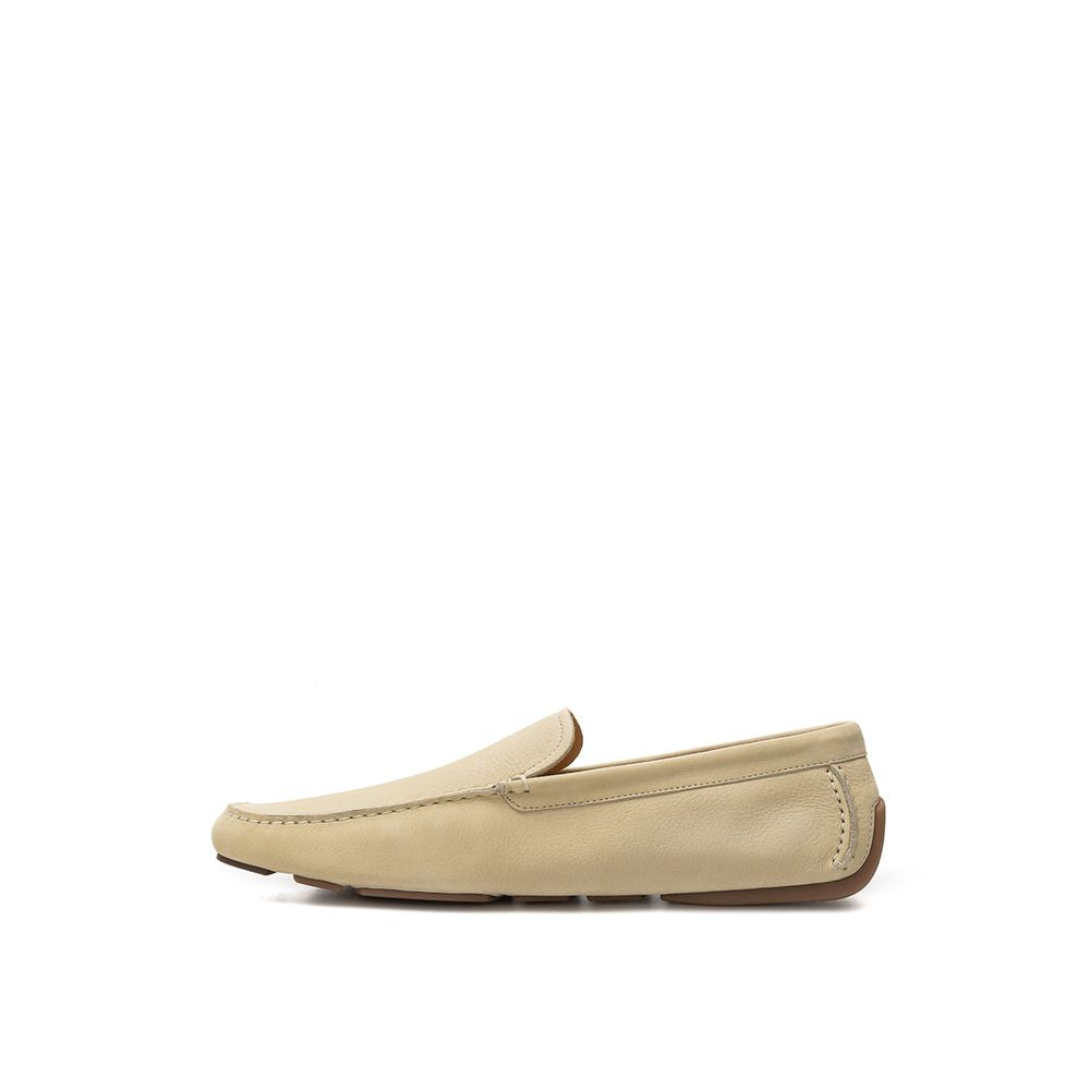 Bally – Beigefarbener Ledermokassin