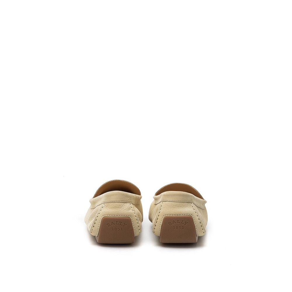 Bally – Beigefarbener Ledermokassin