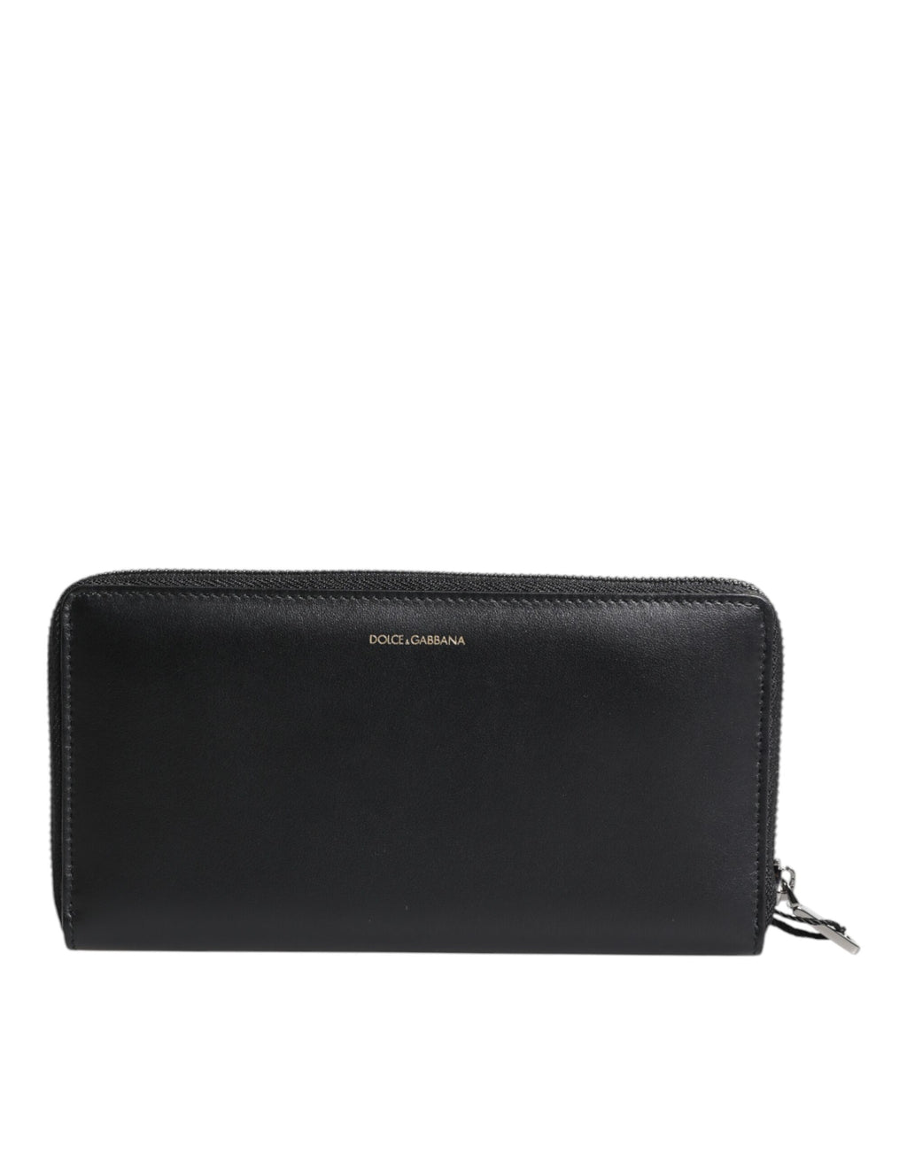 Portefeuille Continental Dolce & Gabbana en Cuir Exotique Gaufré Noir et Bleu
