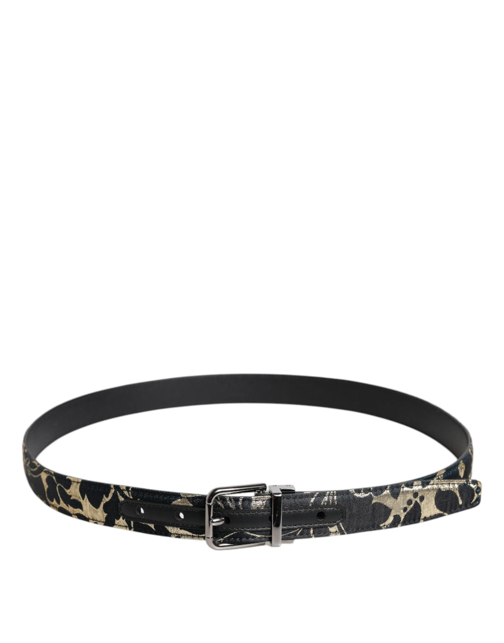 Ceinture Dolce & Gabbana en cuir jacquard multicolore avec boucle logo