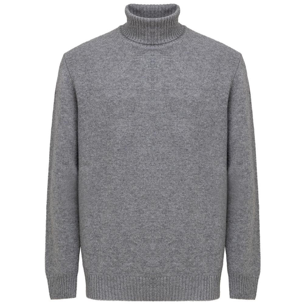 Cruciani Grauer Rollkragenpullover aus Kaschmir