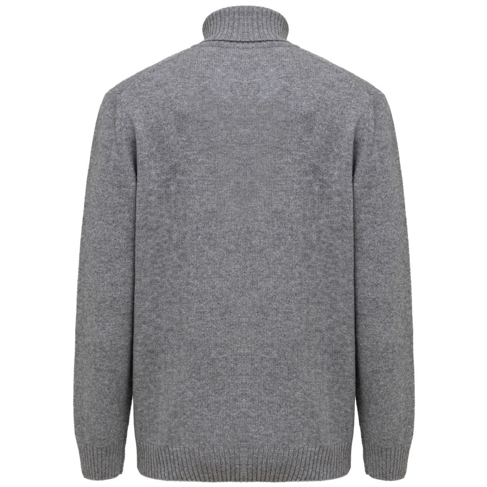 Cruciani Grauer Rollkragenpullover aus Kaschmir
