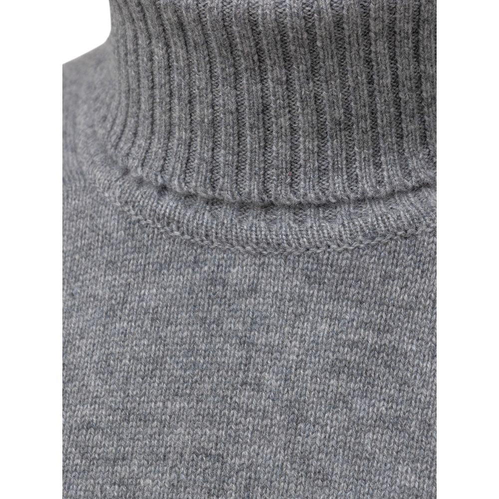 Cruciani Grauer Rollkragenpullover aus Kaschmir