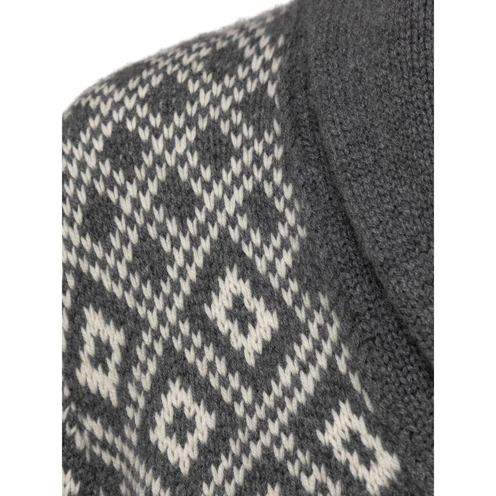 Cruciani Zweifarbige Kaschmir-Strickjacke
