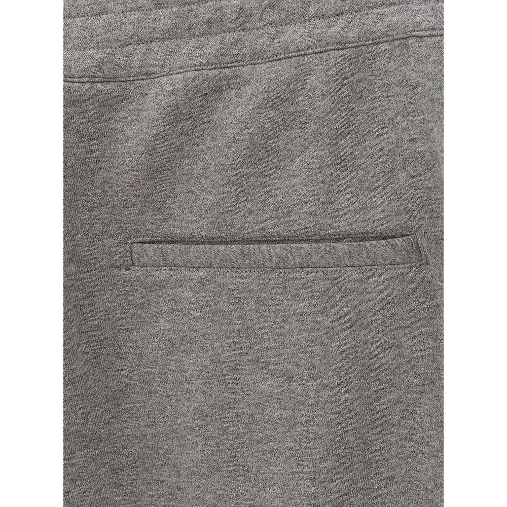Pantalon de survêtement gris en coton Alexander McQueen