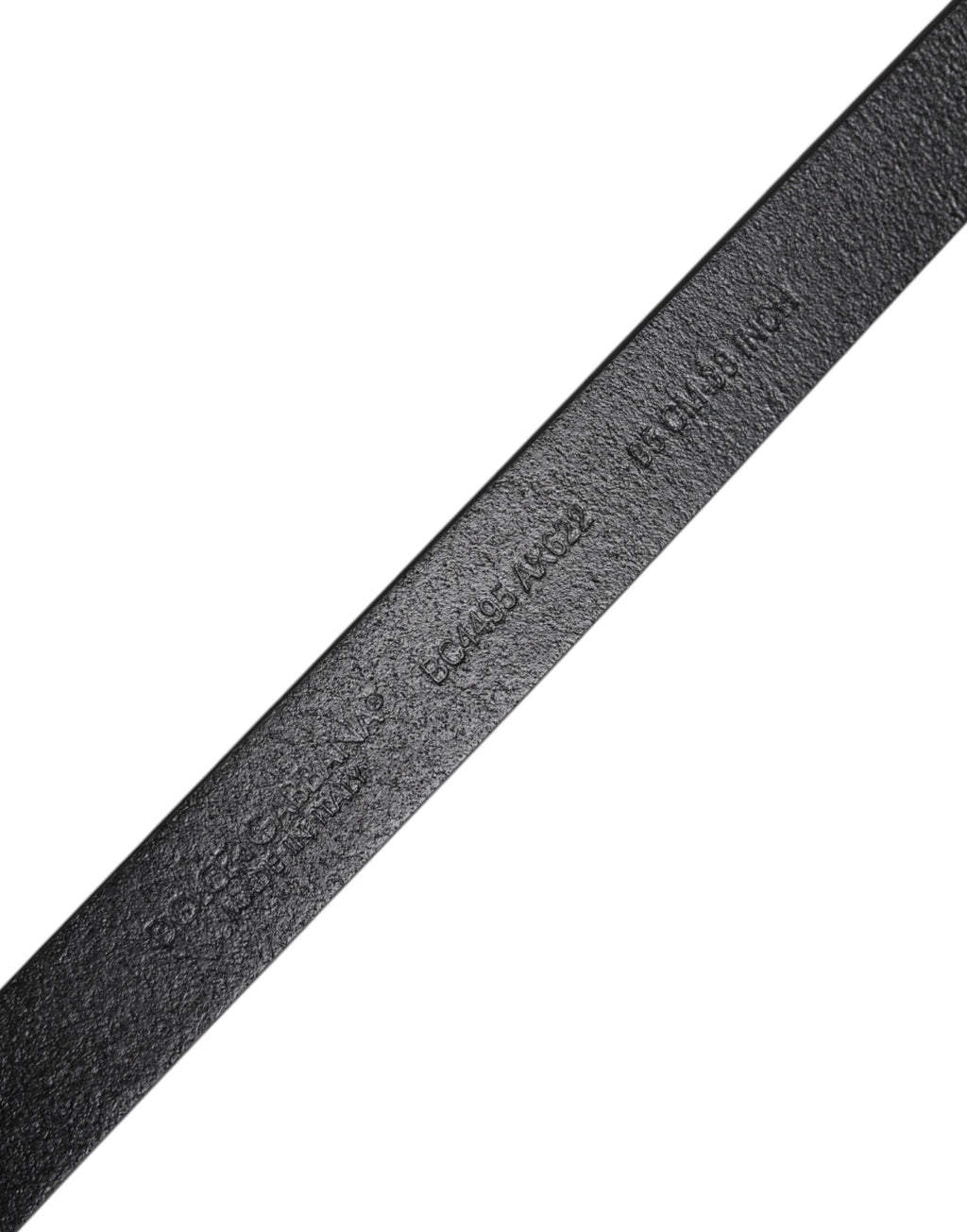 Ceinture Dolce & Gabbana en Cuir de Veau Noir avec Boucle Logo Métal Classique