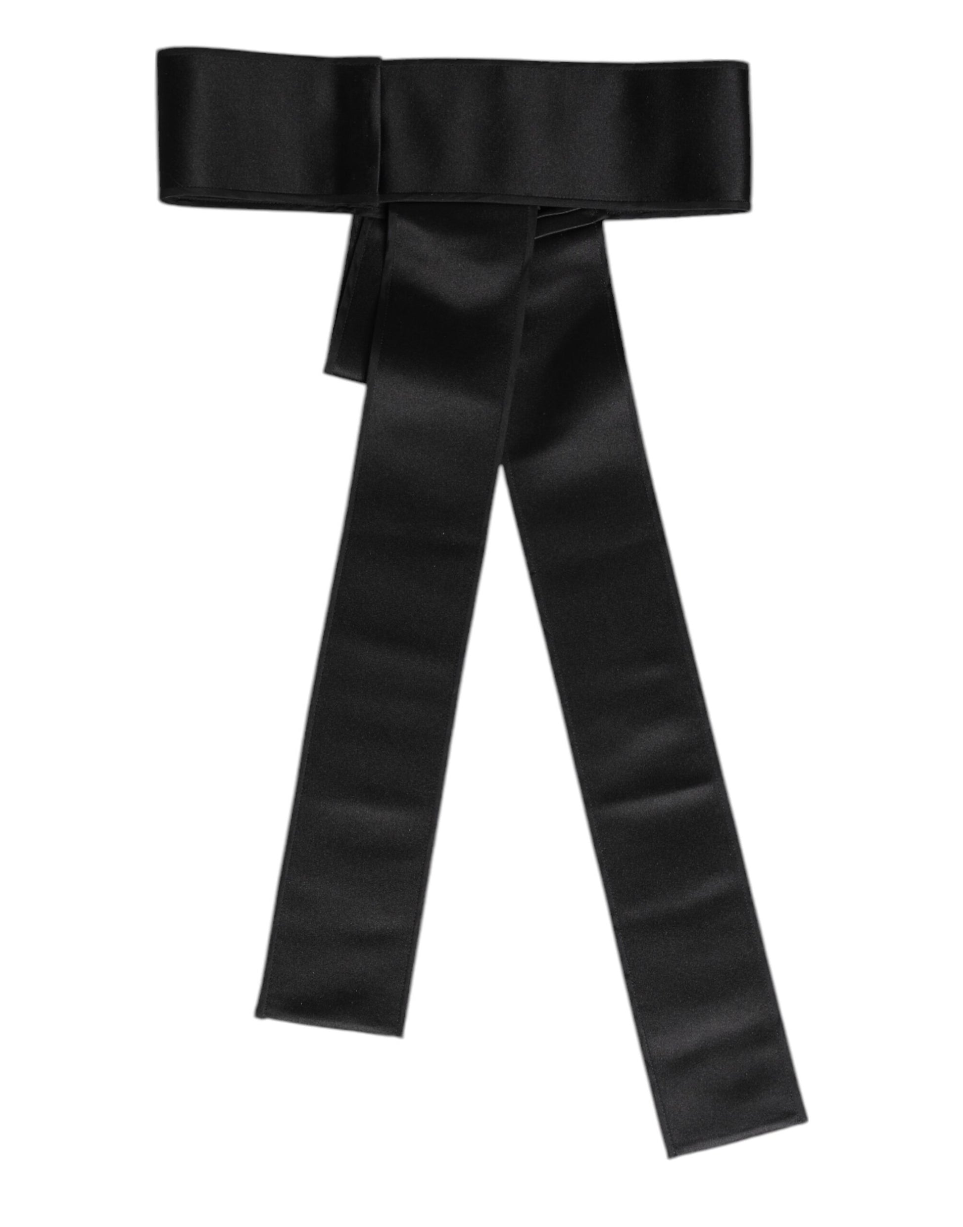 Ceinture large Dolce & Gabbana en satin noir