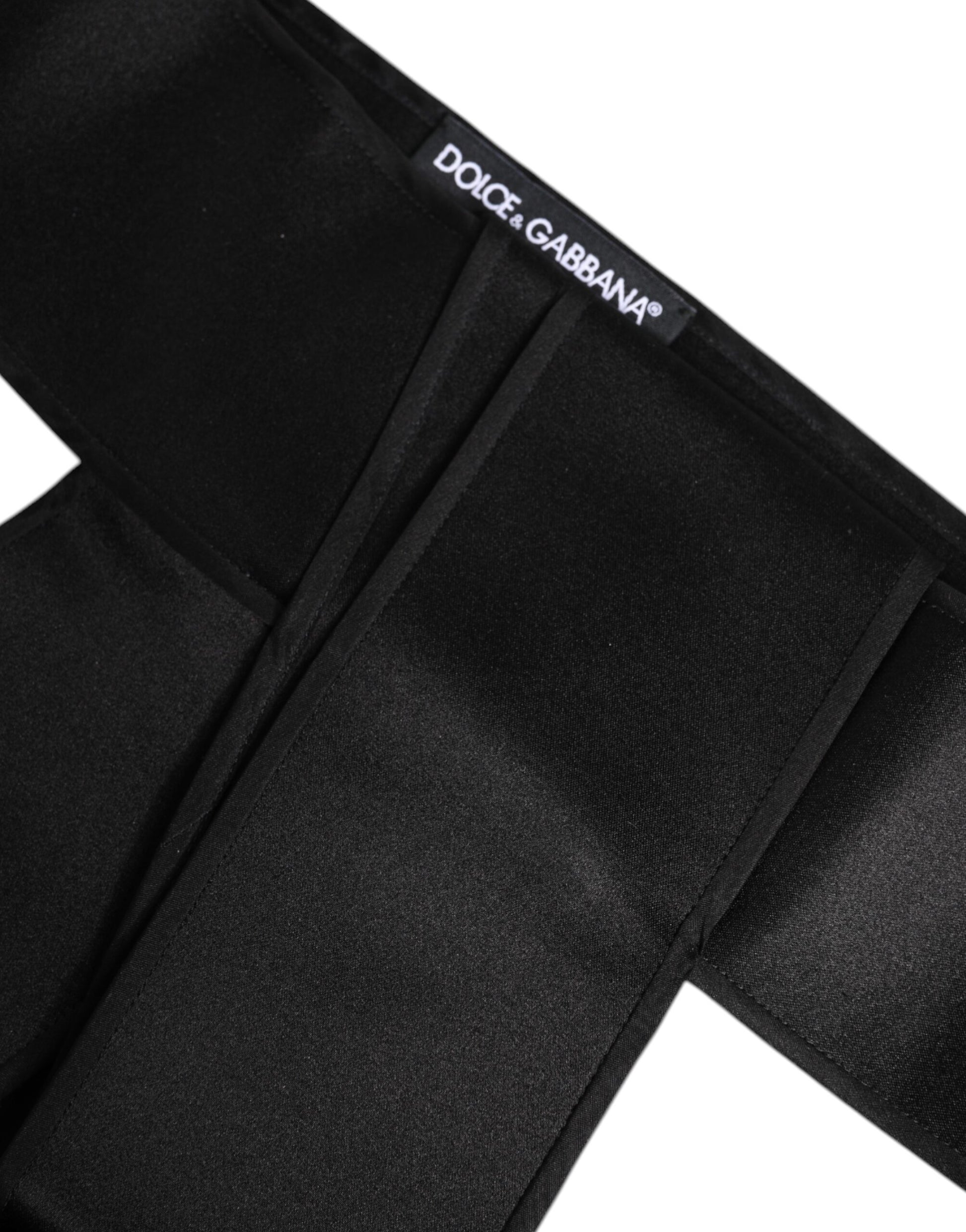 Ceinture large Dolce & Gabbana en satin noir