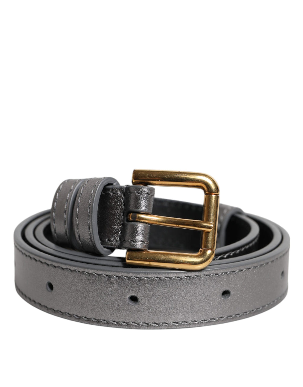 Ceinture Dolce & Gabbana en métal argenté avec boucle gravée du logo