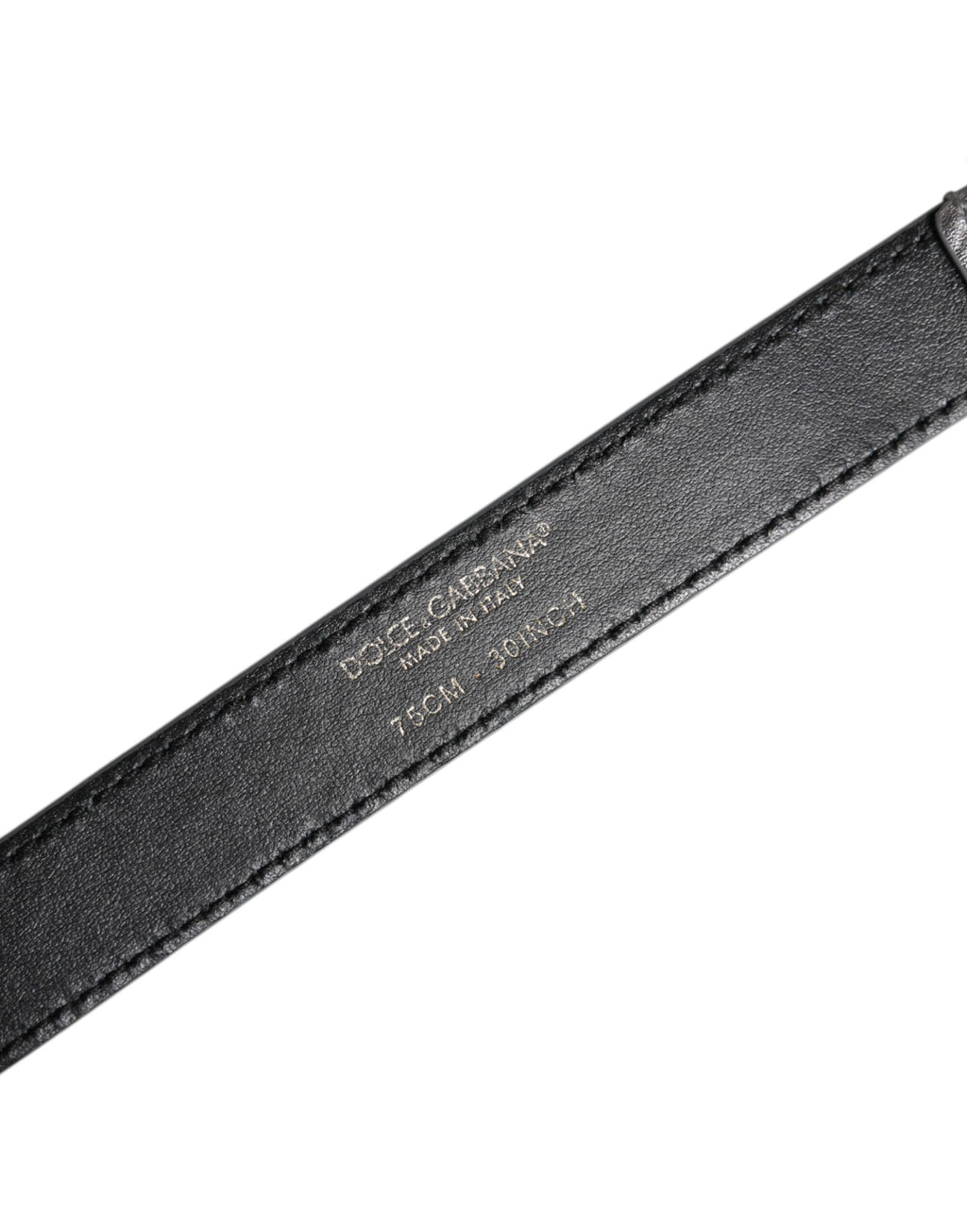 Ceinture Dolce & Gabbana en métal argenté avec boucle gravée du logo