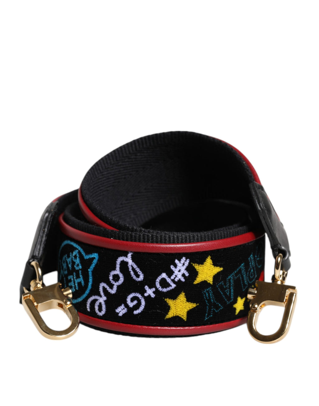 Bandoulière Dolce & Gabbana en coton noir imprimé