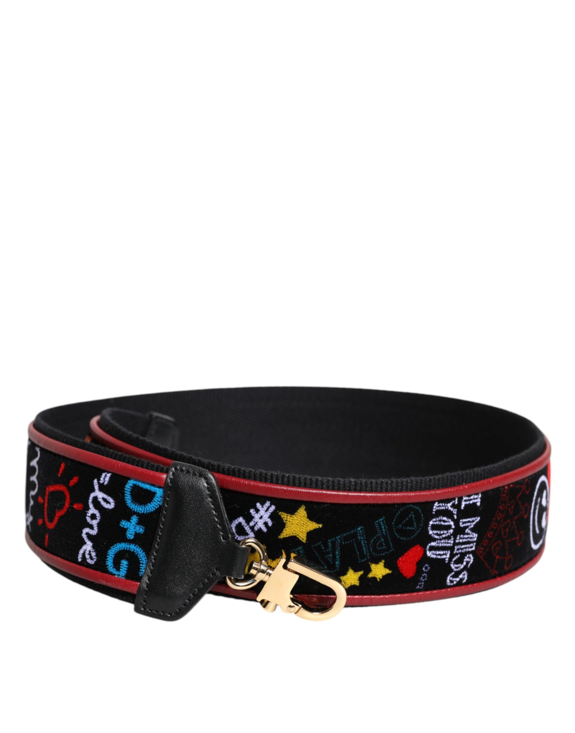 Bandoulière Dolce & Gabbana en coton noir imprimé