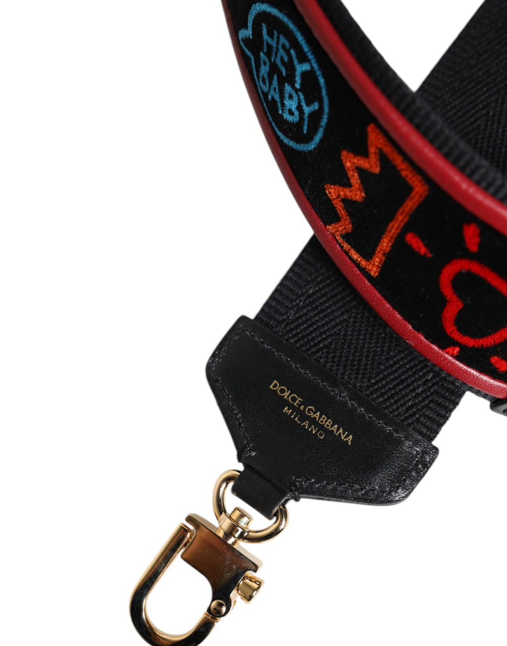 Bandoulière Dolce & Gabbana en coton noir imprimé