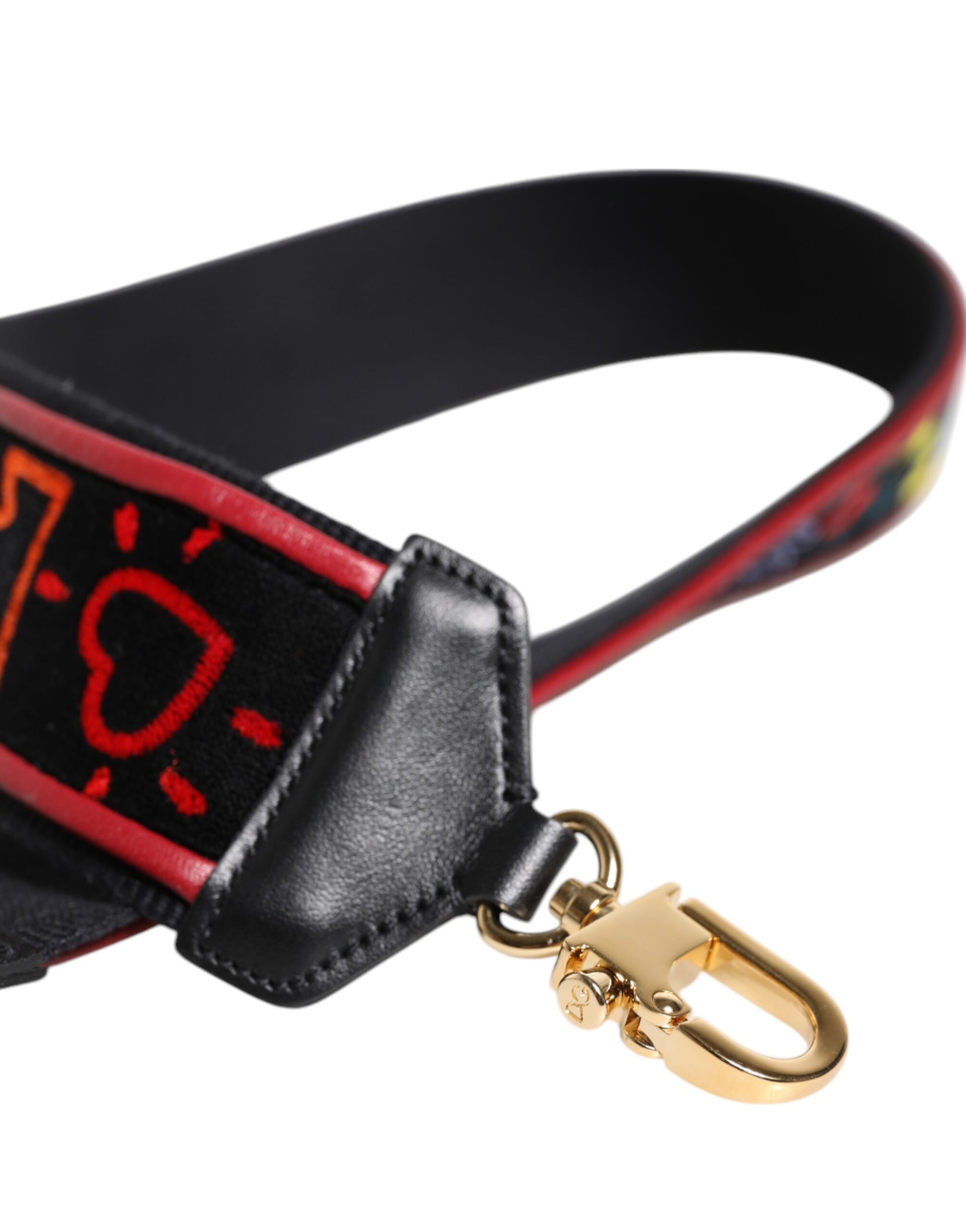Bandoulière Dolce & Gabbana en coton noir imprimé