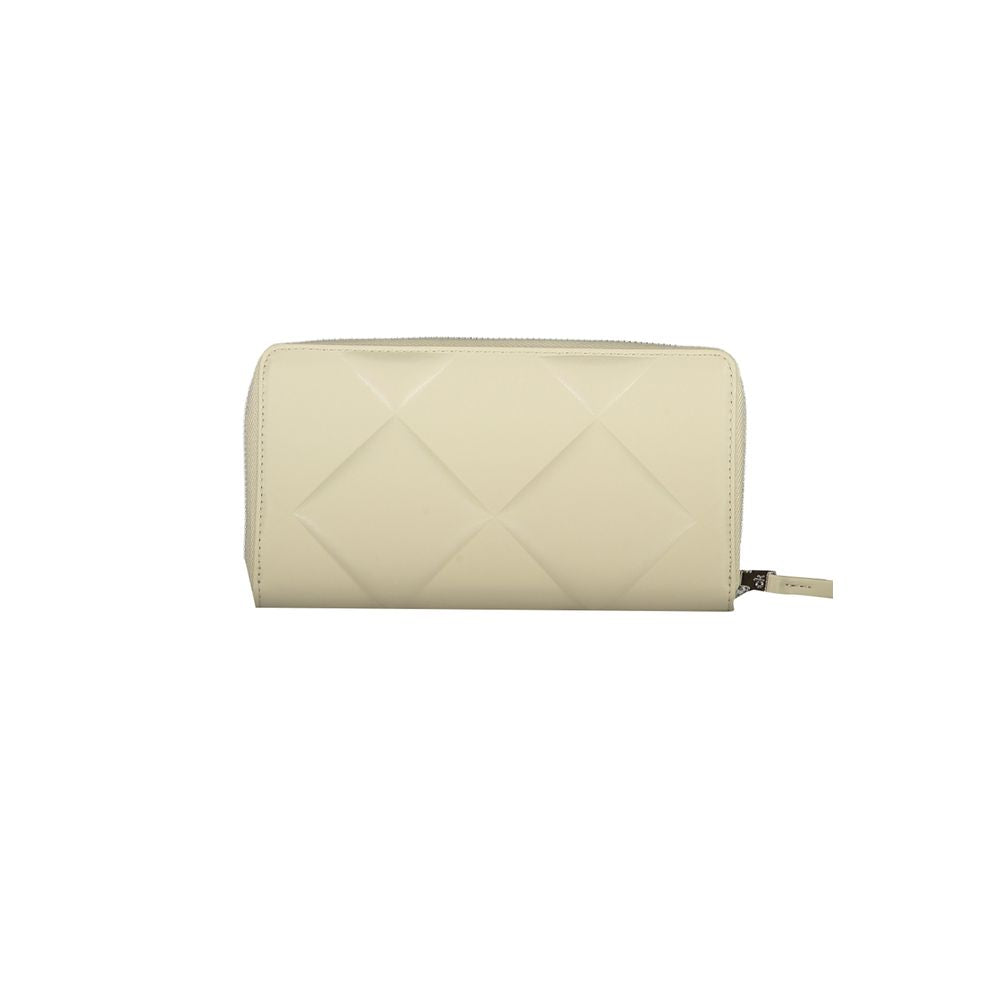 Portefeuille Calvin Klein beige en polyester pour femme