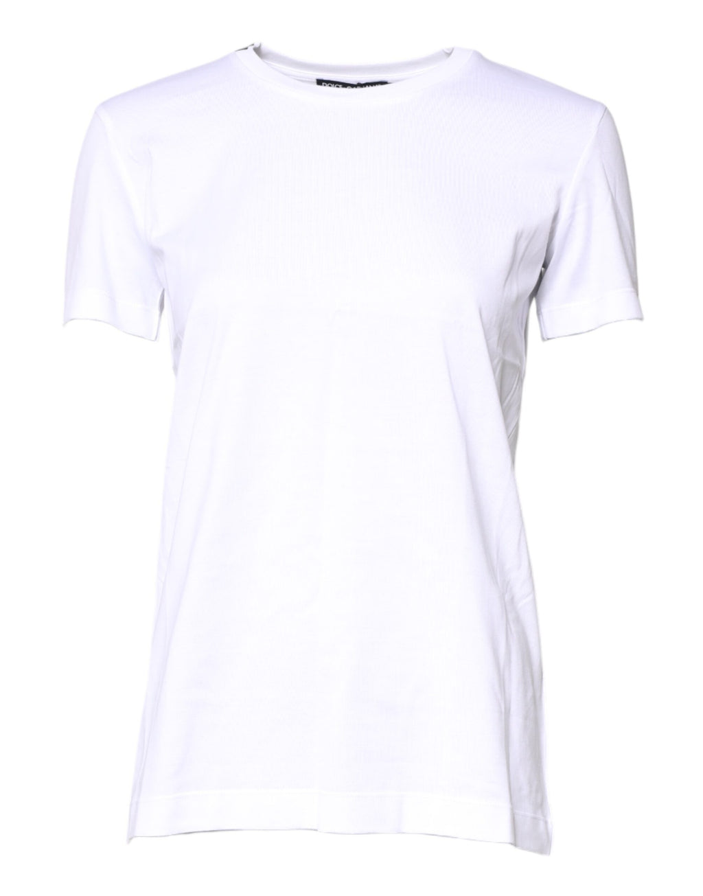 T-shirt Dolce & Gabbana en coton blanc à col rond et manches courtes