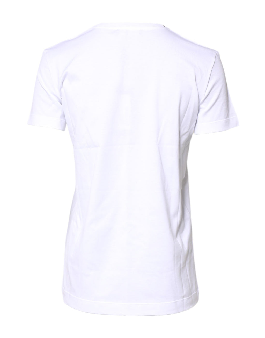 T-shirt Dolce & Gabbana en coton blanc à col rond et manches courtes