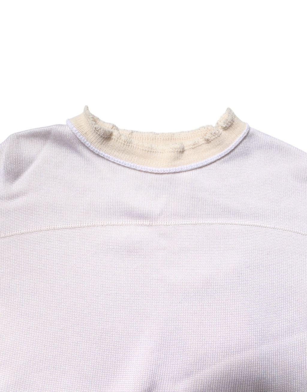 Jil Sander Pull col rond à manches longues en viscose blanche