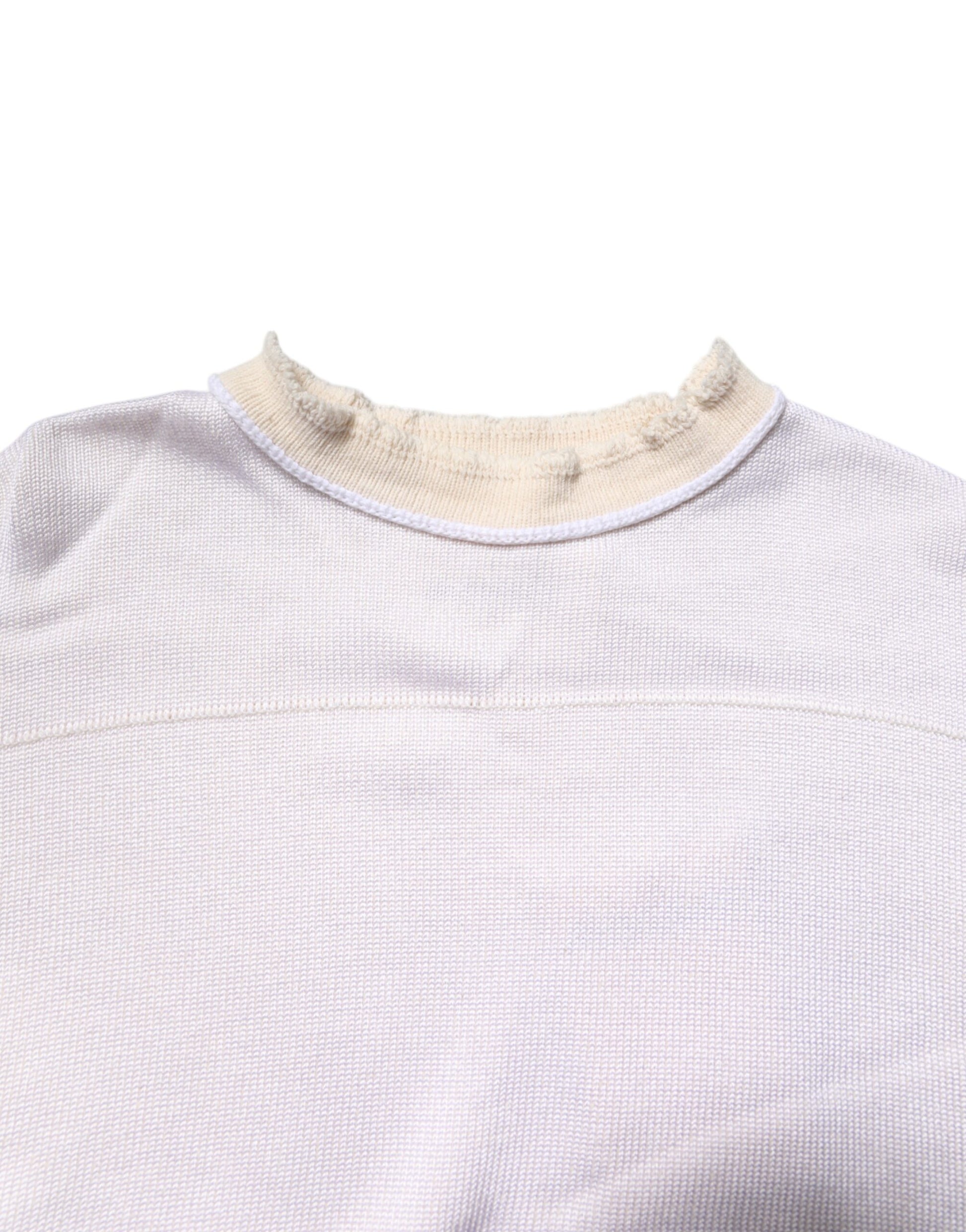 Jil Sander Pull col rond à manches longues en viscose blanche