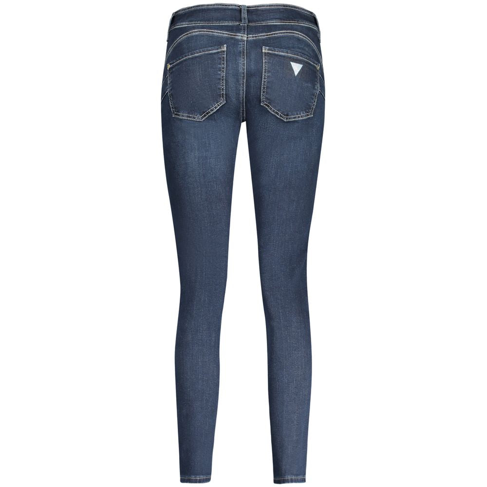 Guess Jean Femme Jean Skinny en Coton Bleu