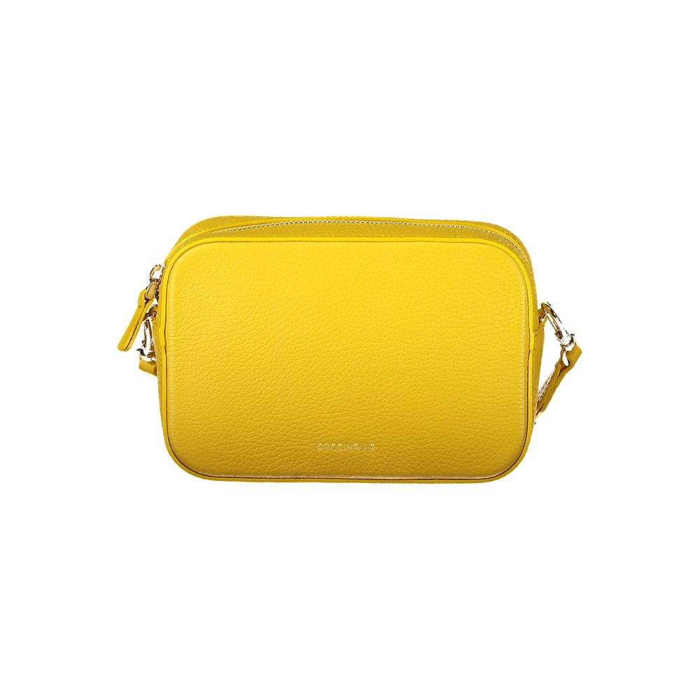 Sac à main en cuir jaune Coccinelle pour femme