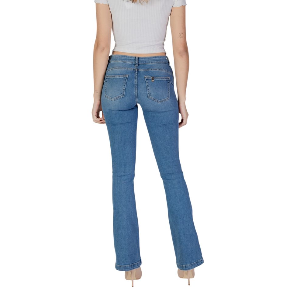 Liu Jo Jean Bootcut en Coton Bleu Clair