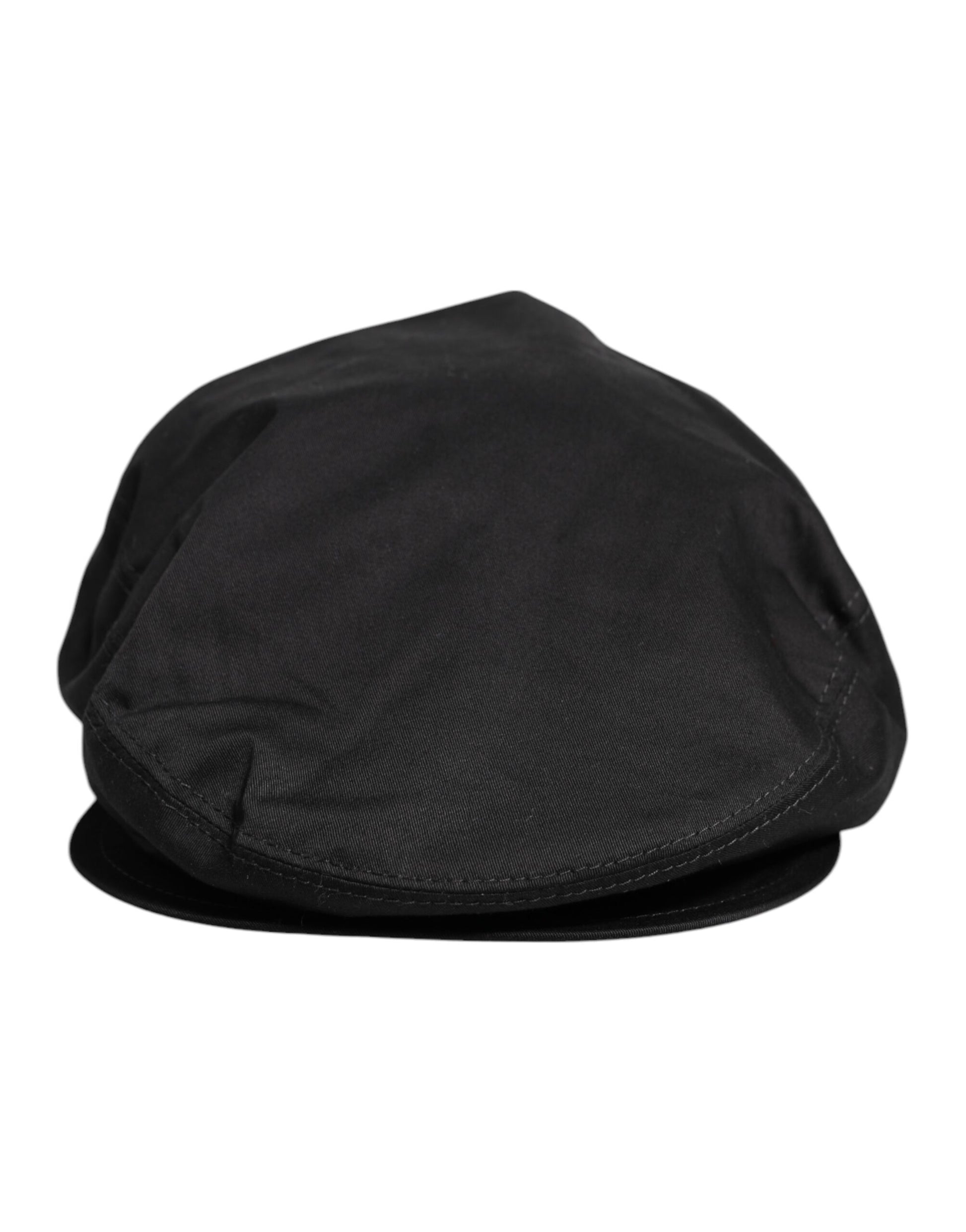Casquette Gavroche Noire en Coton Dolce & Gabbana