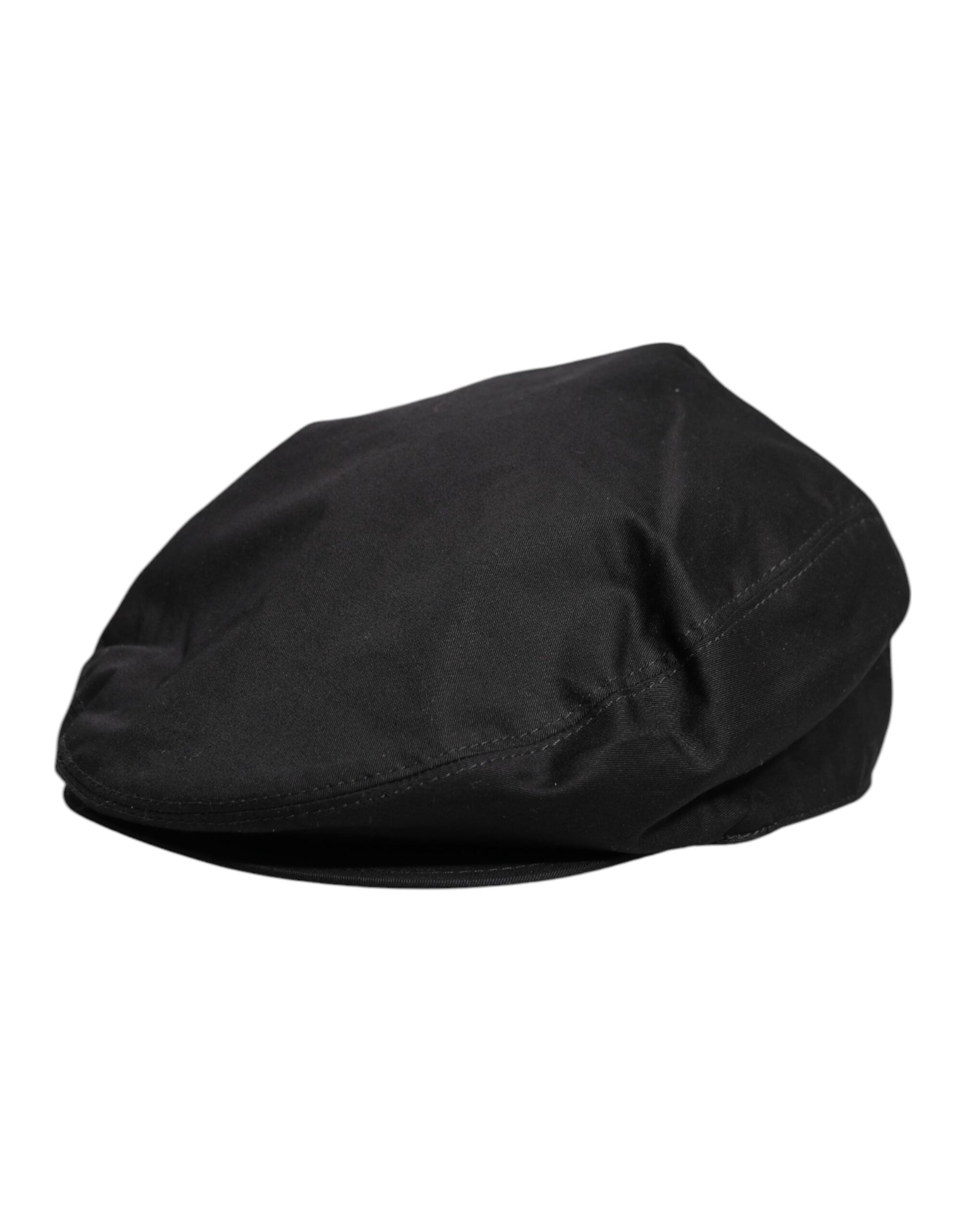 Casquette Gavroche Noire en Coton Dolce & Gabbana