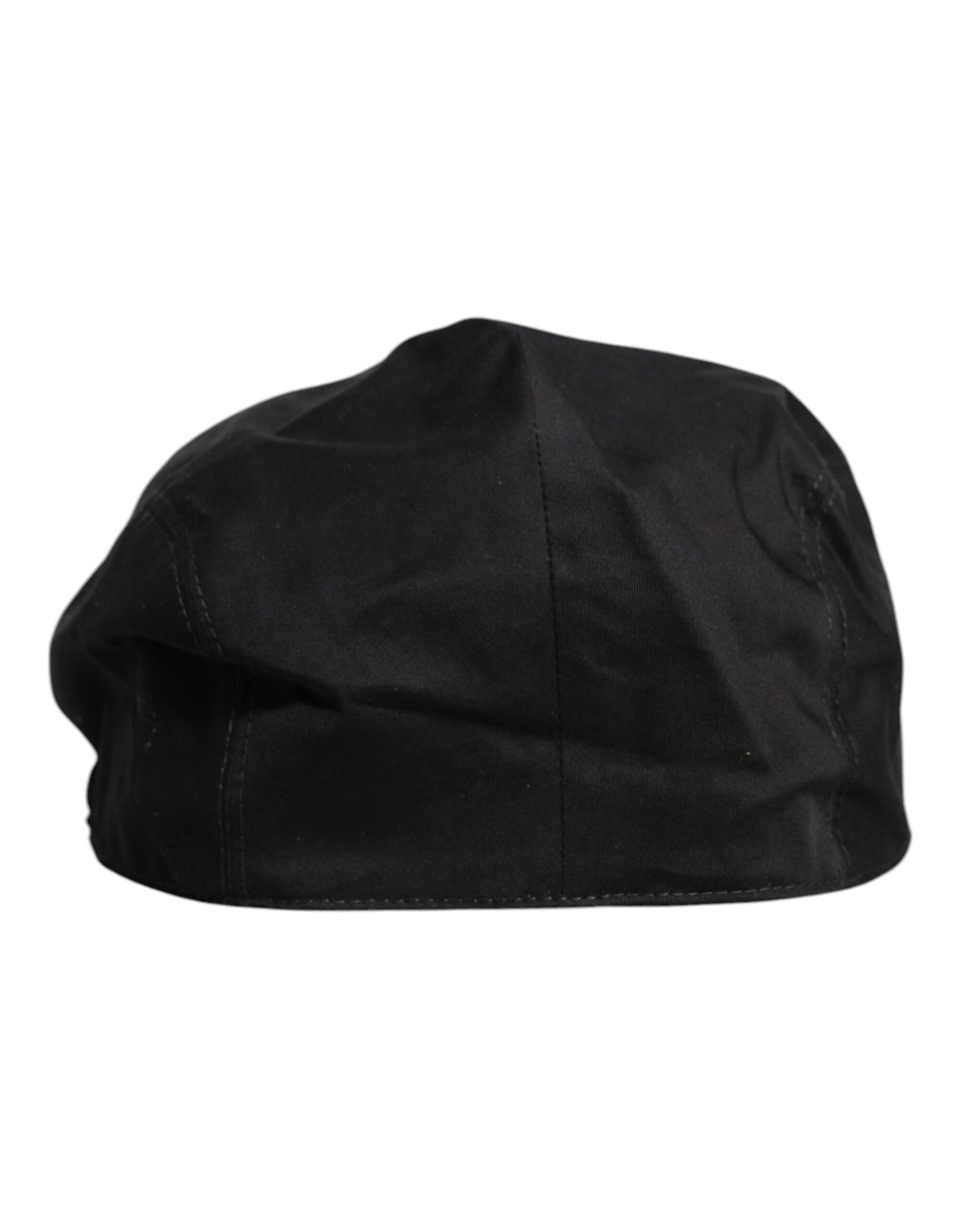 Casquette Gavroche Noire en Coton Dolce & Gabbana